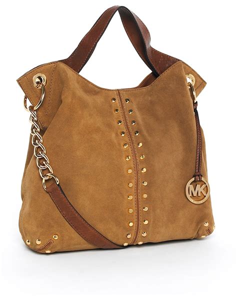 michael kors brown purse ebay|brown suede michael kors handbags.